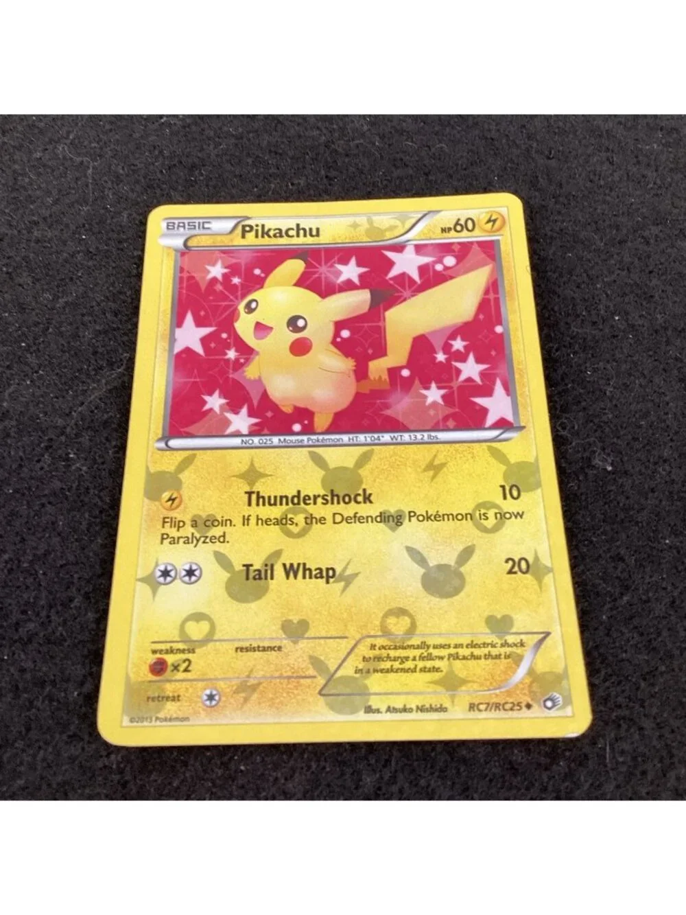 Pikachu RC7/RC25 Legendary Treasures: Radiant Collection Pokemon TCG Holo EX Con